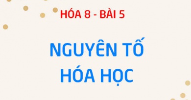 Nguyên tử khối là gì? nguyên tố hóa học là gì? có bao nhiêu nguyên tố hóa học - Hóa 8 bài 5